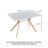 Metal Base Dining Table