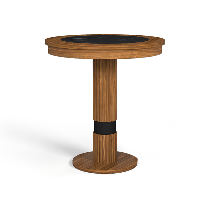Table de pub de 30 po avec deux tabourets de bar rétro Prohibition Series par RAM Game Room, Brun/gris/noir