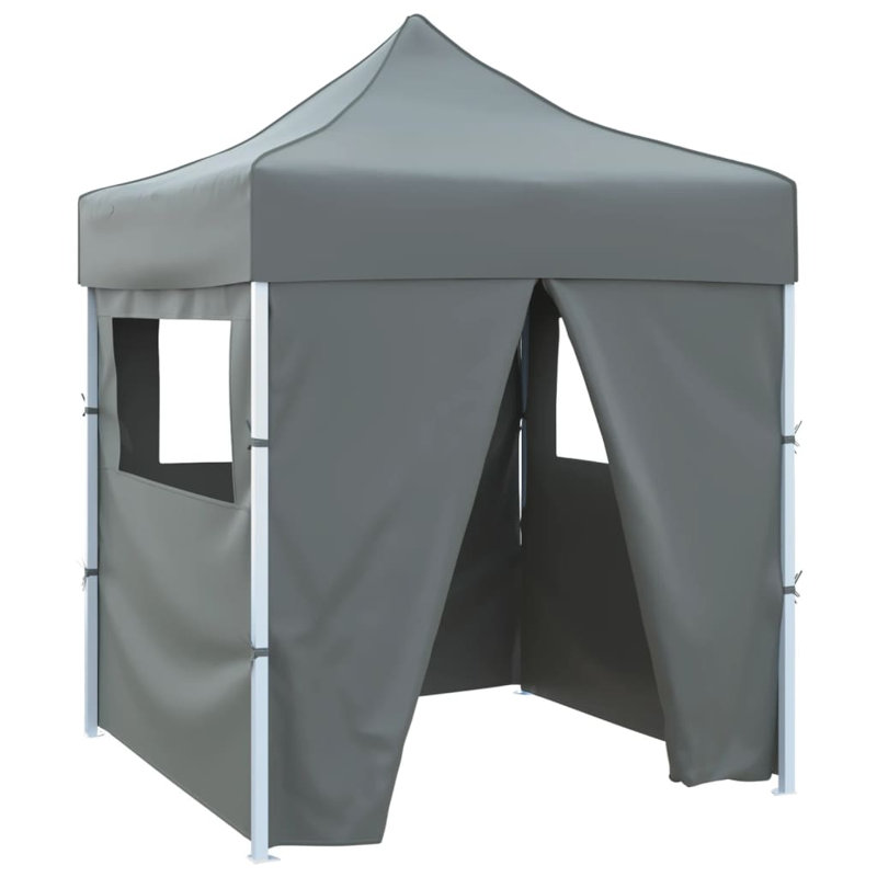 3m x 3m Steel Pop-Up Party Tent, Anthracite, 200cm W x 200cm D