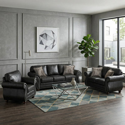 Macalla 3 Piece Living Room Set