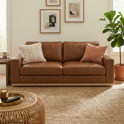86" Super Large Luxury Loveseat Sectional Modular Sofa, Deep Seat Comfty Cloud Couch, 2 Seat Couch, Solid Wood Leg