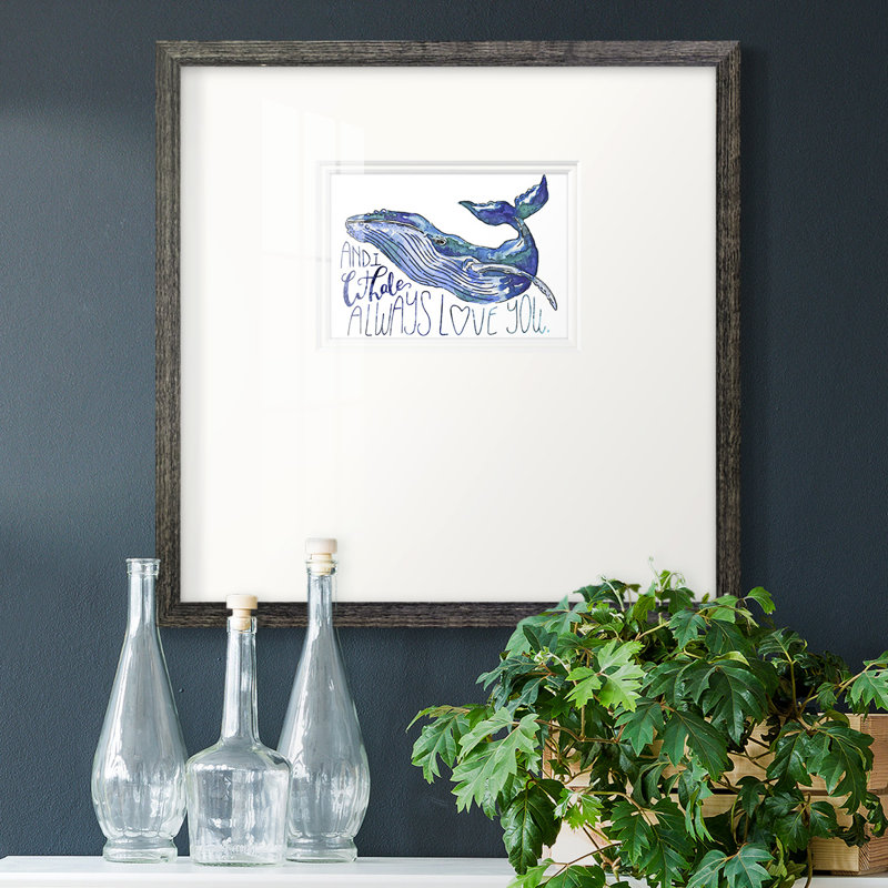 Engelke Whale Love I, H 17 po x l 17 po x P 1,25 po