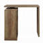 Table de bar rustique en chêne à 9 bouteilles avec porte de grange coulissante