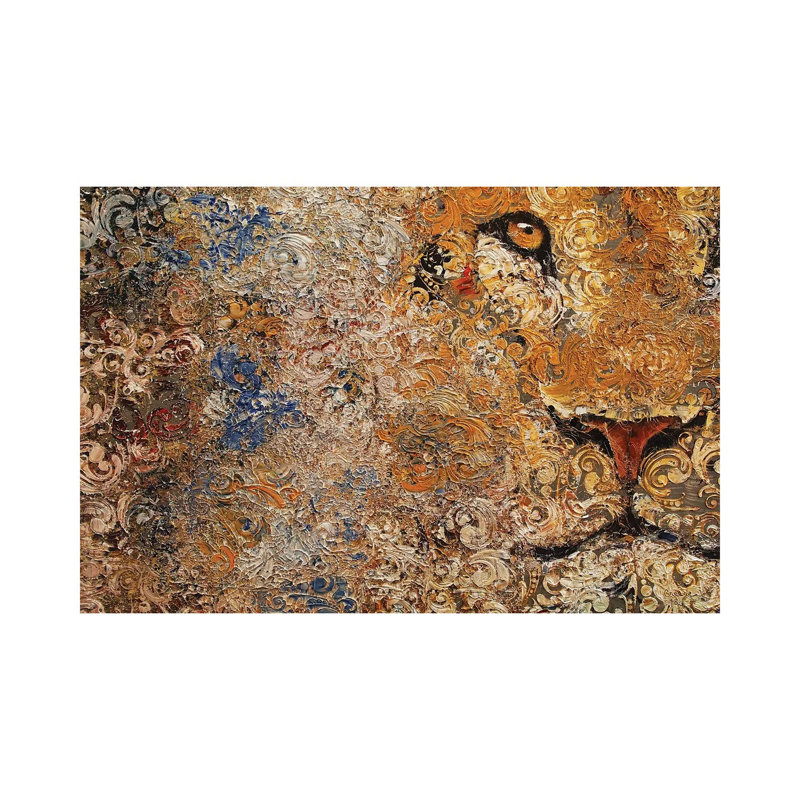 Barbary Lion by Michael Creese - Wrapped Canvas Painting, 66.04 cm H x 45.72 cm W x 1.91 cm D