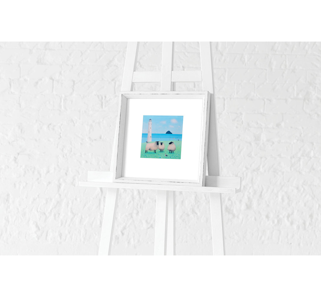'Wind on Wool' by Ailsa Black - Picture Frame Painting Print on Wood
