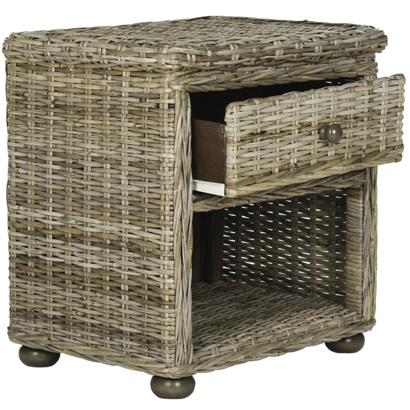 Willow 22.1'' W Rattan Kubu Nightstand