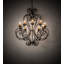 Lustre classique à 10 lumières de style bougie Bisceglia