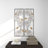 Metal Dimensional Floating Floral White Wall Decor with Black and Gold Accents Set