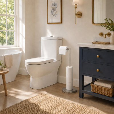 Minimalist Freestanding Toilet Paper Holder