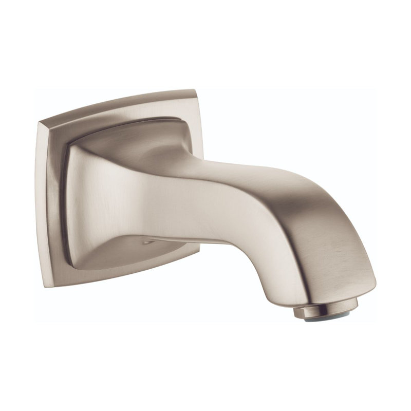Metropol Classic Wall Mounted Tub Spout, Brushed Nickel