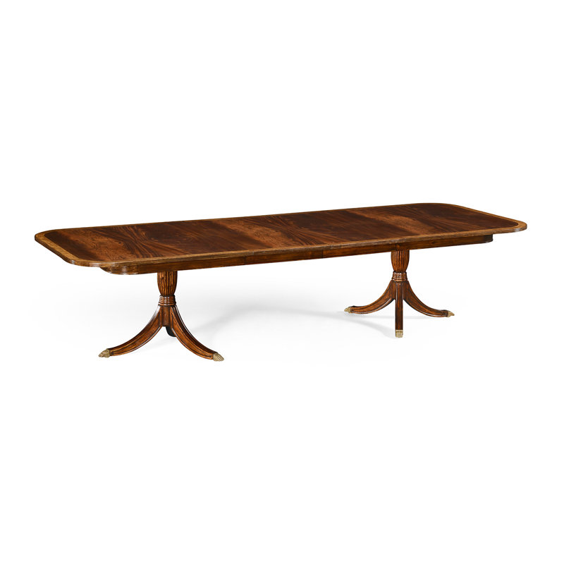 Buckingham Extendable Dining Table, 48" W x 88" L, Medium Antique Mahogany