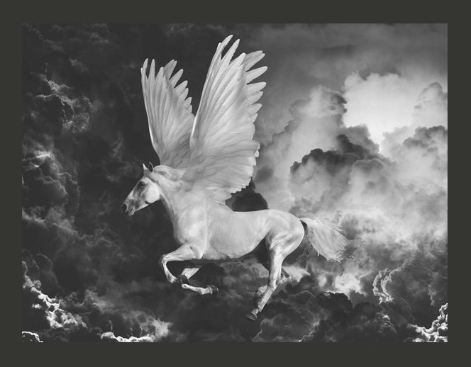 Pegasus Flying Mural, 400 cm x 309 cm