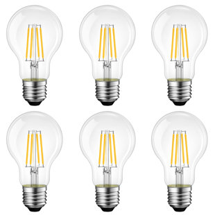 60W Equivalent Warm White A60 LED Light Bulb 6 Pack