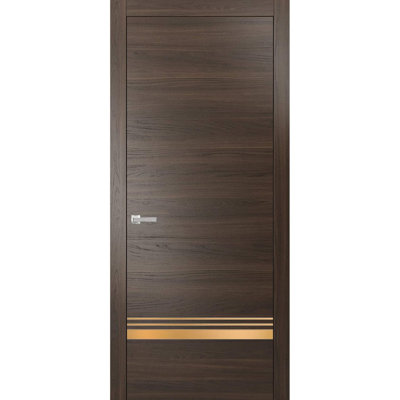 Porte intérieure moderne avec poignée | Planum 2010 | Garniture simple à panneau simple Regural | Portes de salle de bain robustes