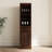 Brown Walnut Colour Modular Wine Cabinet - Display Your And Decor Bar With Storage Stylish For Dining Area