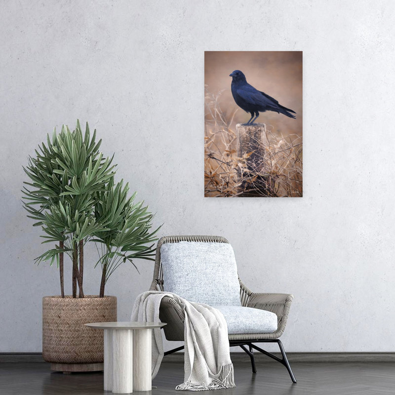 Oiseau contemporain abstrait silencieux, H 24 po x l 16 po