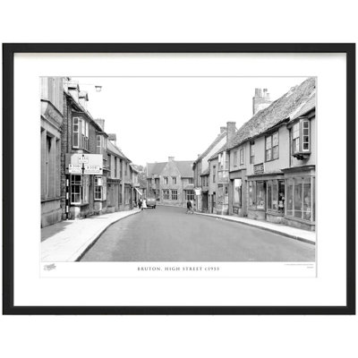 Bruton, High Street C1955 1 Piece Single Picture Frame Wall Art