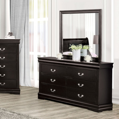 Commode transitionnelle l 58 po, noir