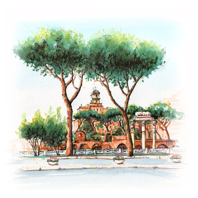 Rome, Italy - Wrapped Canvas Print, 122cm H x 122cm W x 3.8cm D