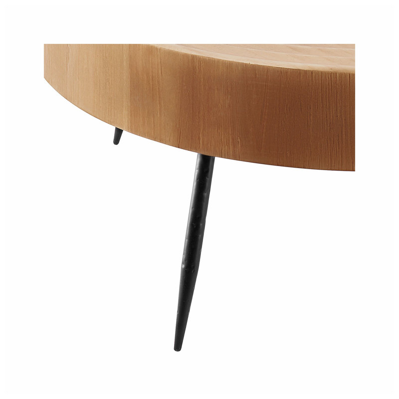 Ensemble de 2 tables basses et d'appoint VEVOR en MDF, pieds en métal, dimensions : 87,5 cm (L) x 18 cm (P) x 88,5 cm (H).