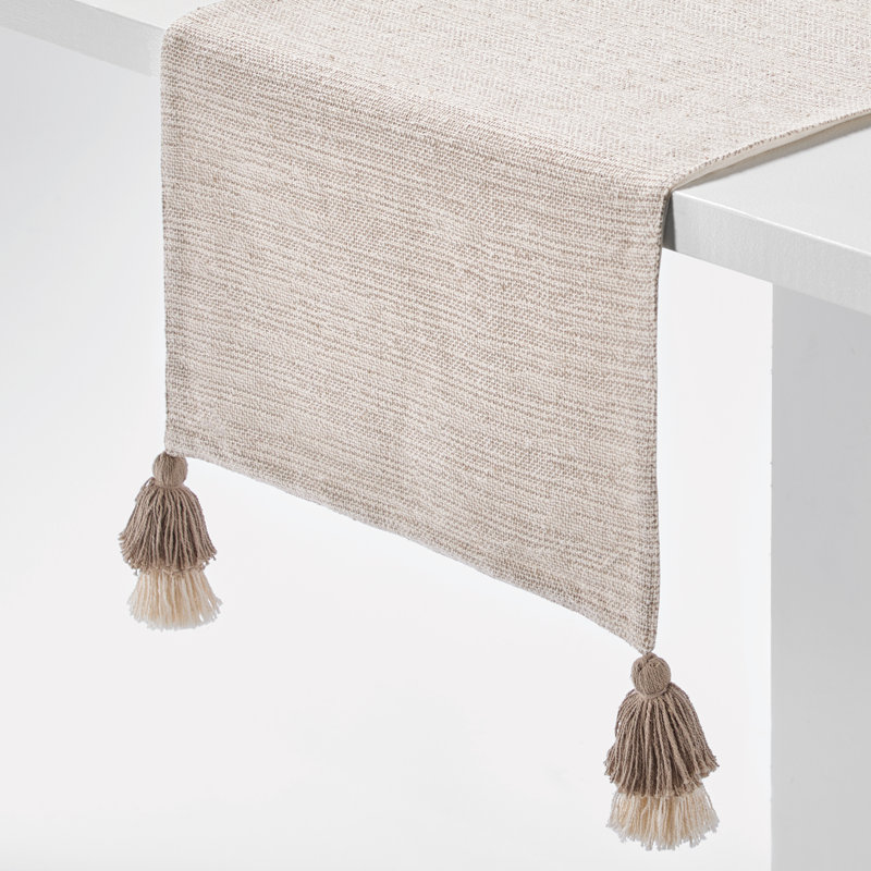 Chemin de table iDesign, Ivoire / brun clair