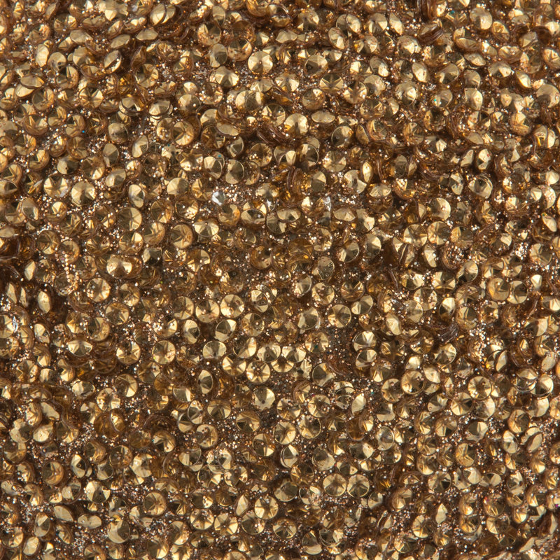 Ornement boule perlé, Café latté