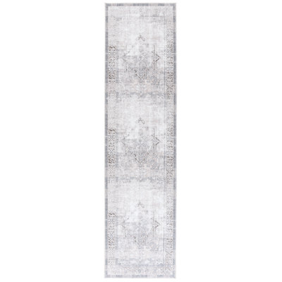 Wajahat Orlando Felt/Velvet/Laminated Film Machine Washable Southwestern Rug in Taupe/Beige