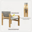 Fauteuil polyvalent et lavable de style Mid-Century pour diverses pièces-1031940293