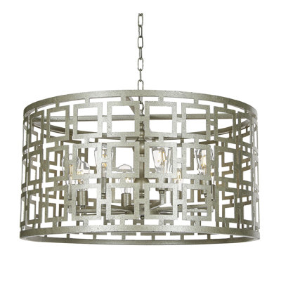 Lustre cylindrique unique à 8 lumières Fifth