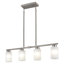 Luminaire suspendu pour îlot de cuisine à 4 lumières de 35,43 po Delvin Delmo-1627752239