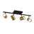 4-Light Adjustable Track Lighting Fixture, GU10 Base (Bulbs Not Included)