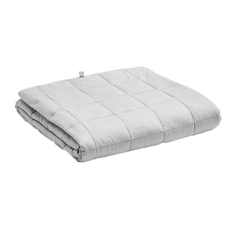 Couverture 100% coton , Gris foncé, 12