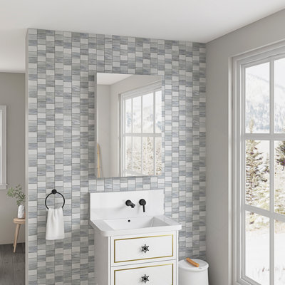 Armoire à pharmacie 30 "à miroir avec tablettes ouvertes, rangement mural avec portes et miroir, tablette réglable, armoire de rangement pour salle de bain au-dessus de la toilette
