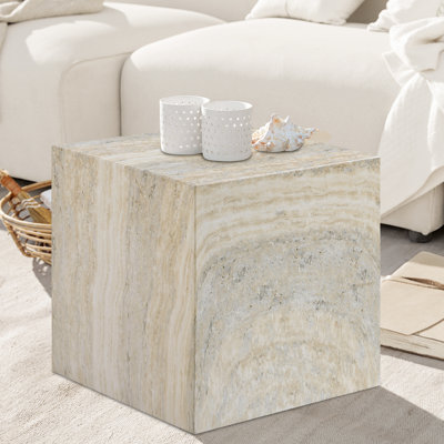 Piazza Geffrey Finished Concrete Indoor/Outdoor End Table
