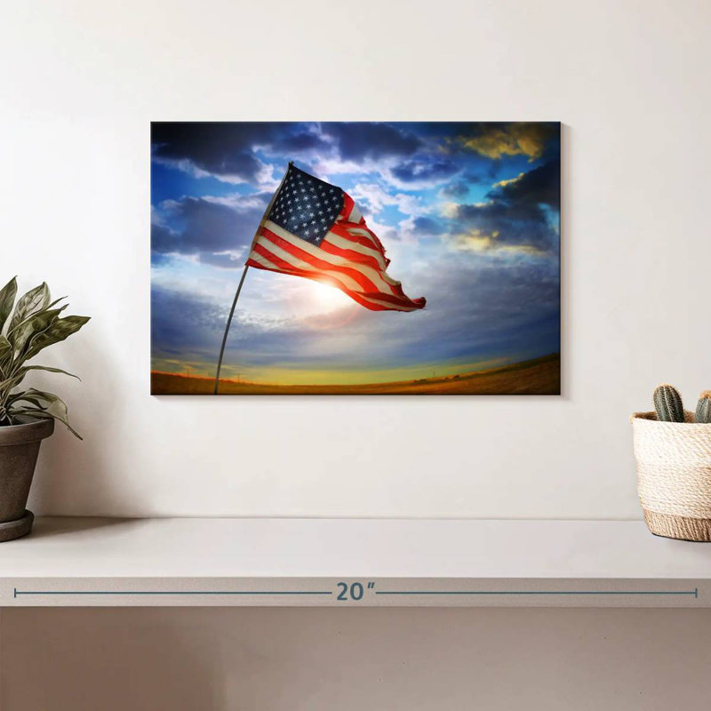 Borges American Flag Glory, 8" H x 12" W