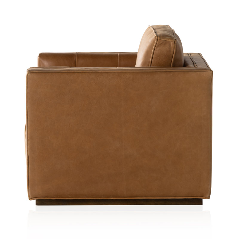 Kiera Swivel Tufted Armchair,  Palermo Cognac