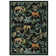 Tiger Area Rug for Living Room, Machine Washable Non-Slip Low Pile Rug, Botanical Jungle Animal Print Rug, Stain-Resistant Soft Foldable Floor Covering