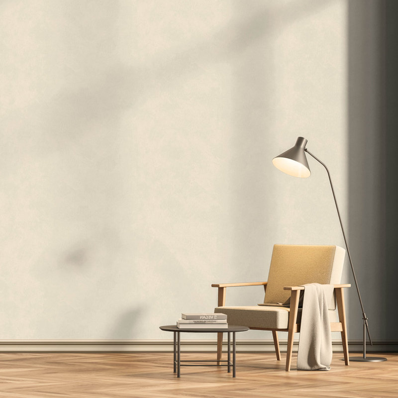 Earth Collection Textured Parchment Effect Wallpaper Roll, Beige