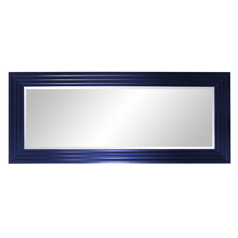 Miroir pleine longueur Amy, 82 po x 34 po, Bleu marine