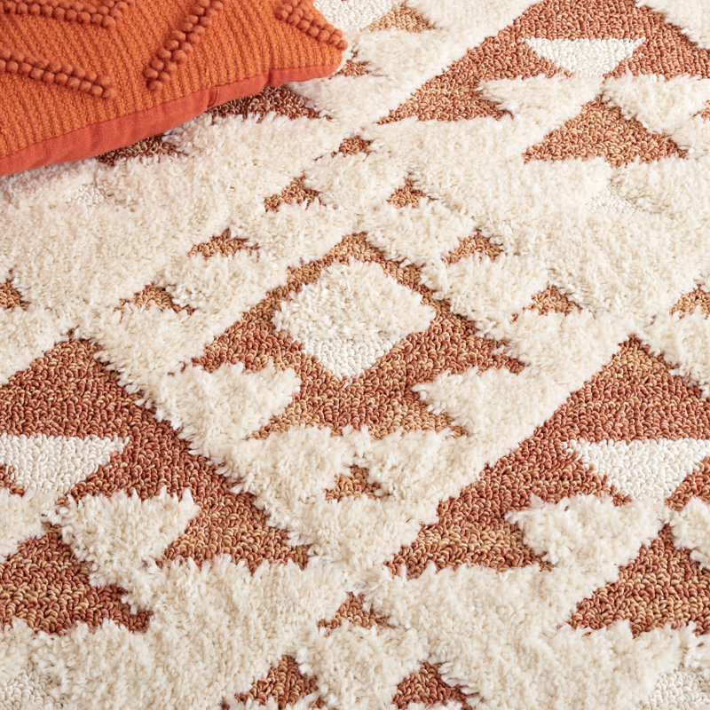 Kangley Performance Geometric Tassel Rug, Square 5'3"