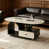 Plateau blanc / base noire