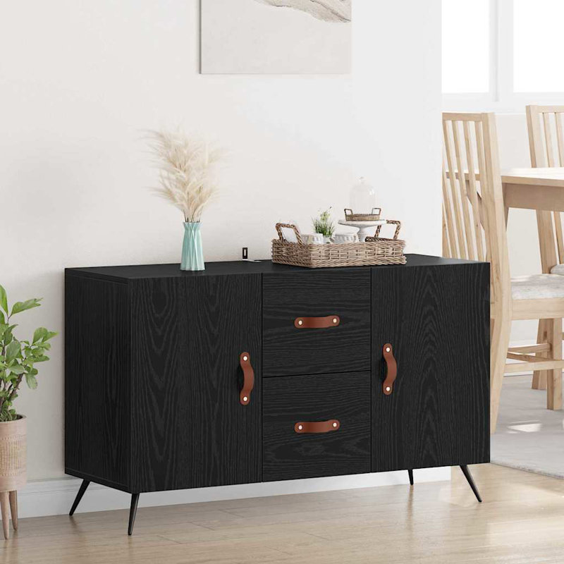 100cm Sideboard, Black Oak
