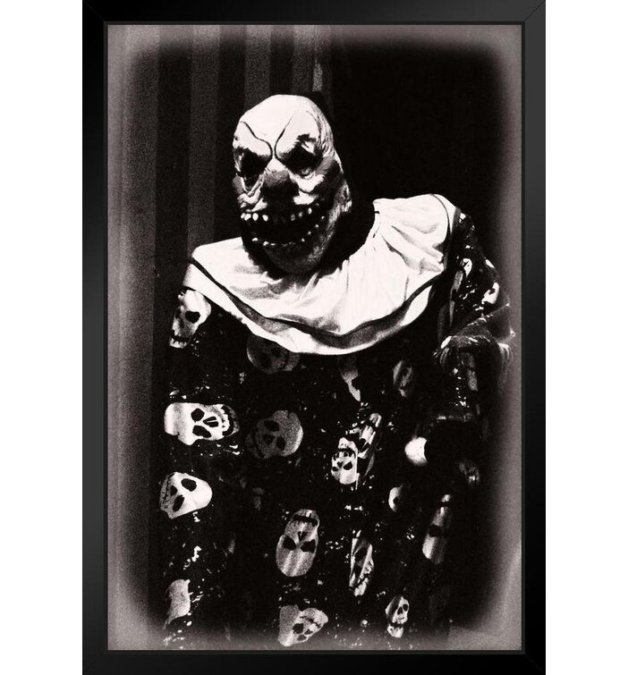 Evil Clown Mask, Black & White Mask, Wall Decoration 