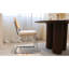 Ensemble de 2 chaises d'appoint en velours, style moderne Breuer, dossier en rotin, finition dorée, base en porte-à-faux chromée, empilable