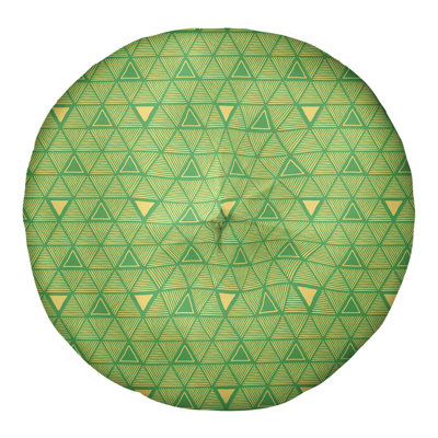 Coussin de sol classique à motif de triangles dessinés à la main
