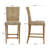 Solid Wood Natural Finish Bar Stool With Handwoven Rope-20422980