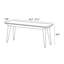 Banc rétro en bois de buis massif de style Mid-Century - 43,3 po ou 51,2 po de longueur pour le vestibule et la salle à manger