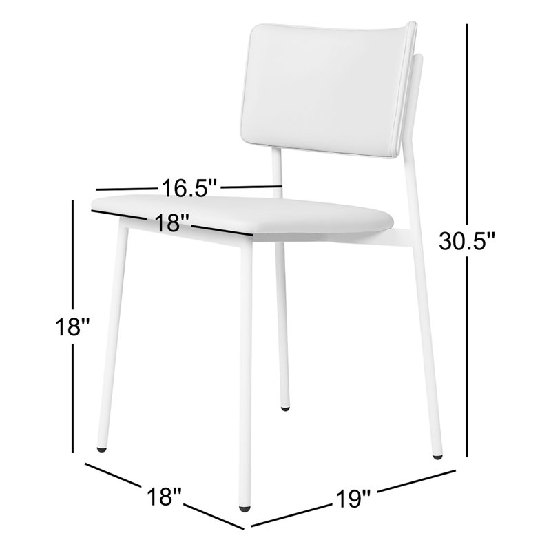 Signal Chair, Putty Putty Faux Leather, White