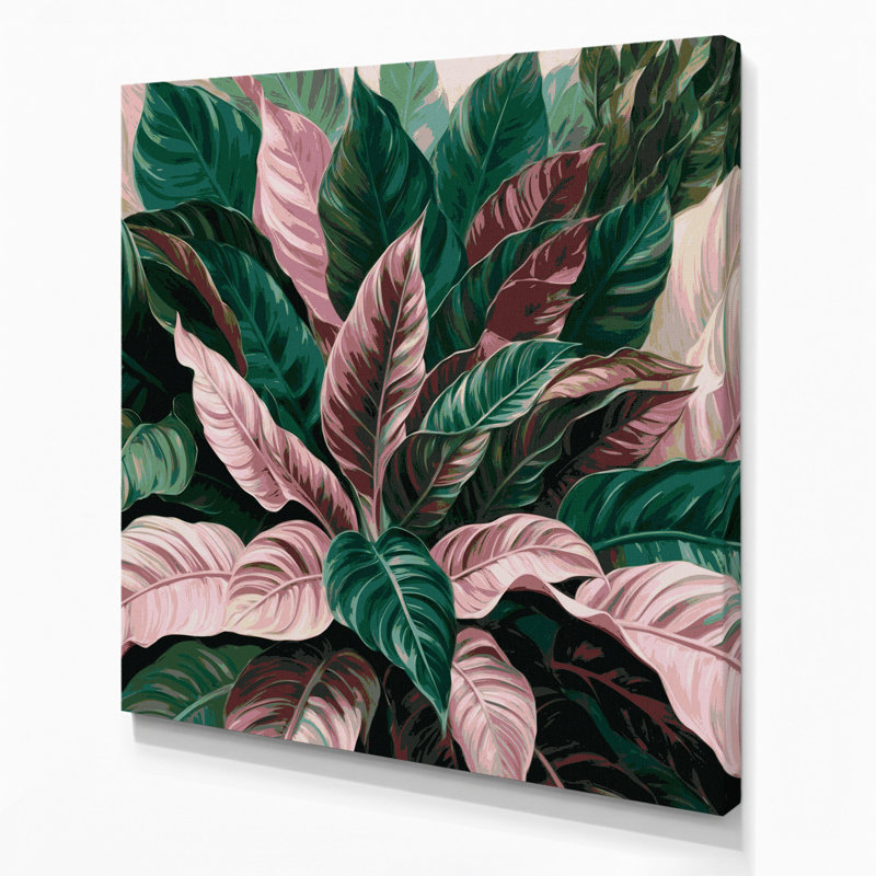 Art mural sur toile Botanical, H 12 po x l 12 po