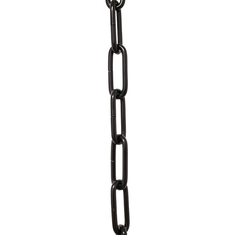 RCH Hardware CH-S59-395-BLK-10 Steel Chandelier Chain, Black (10 Feet)